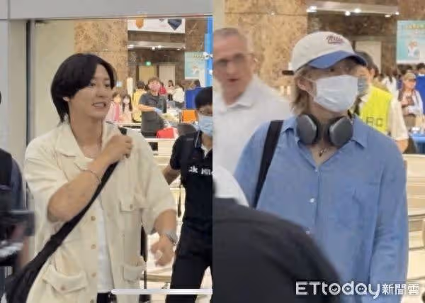 直擊／泰民、燦烈來了！小港機場深夜擠爆…上百人狂奔