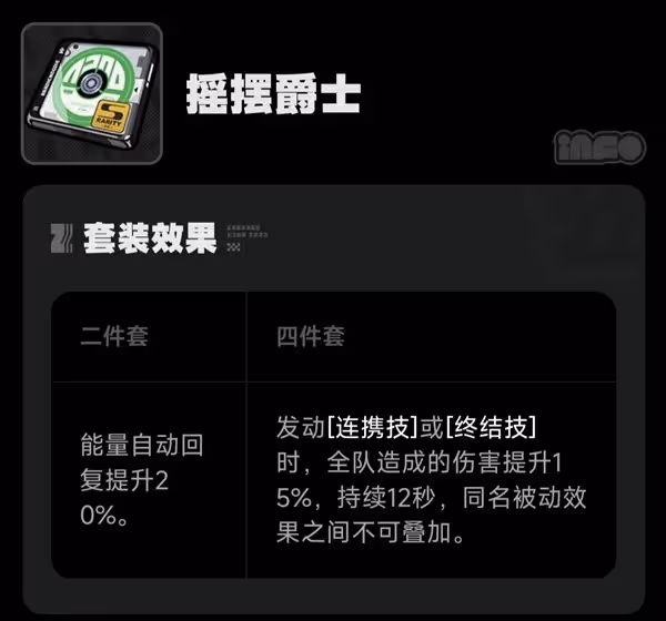 《絕區零》1.0全驅動盤效果與適配角色一覽