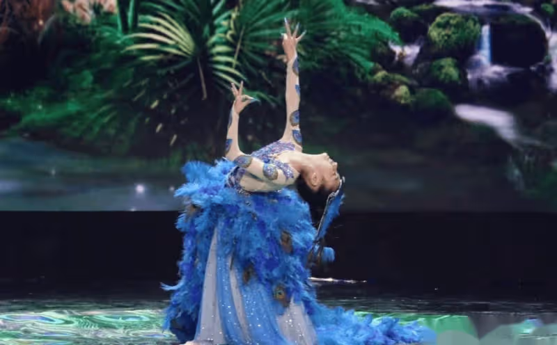 楊麗萍上台沒穿衣服？服裝都是彩繪的，鏡頭放大時太「搶眼」！
