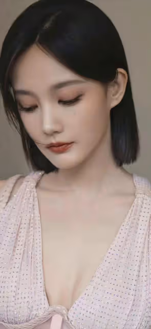李一桐身材被低估，穿淡粉色高開衩透視裙亮相 全場被腰臀比驚艷