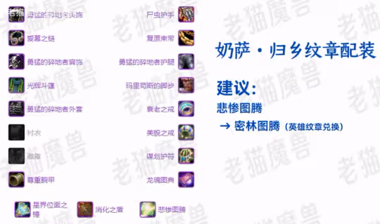 WLK懷舊服歸鄉紋章兌換指南 三系薩滿裝備兌換