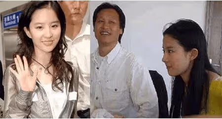 劉亦菲和乾爹合照流出，穿緊身裙前凸後翹，乾爹寵溺眼神藏不住