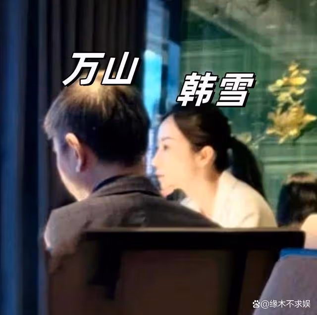 韓雪夫婦約會被偶遇,41歲韓雪素顏也很美,59歲萬山頭髮斑白