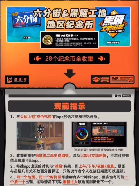 《絕區零》六分街及黑雁工地舊址紀念幣收集