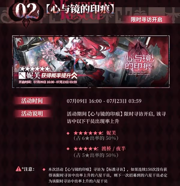 《明日方舟》熔爐「還魂」記卡池一覽
