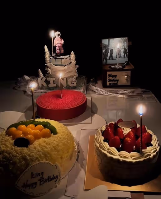 「滬上皇」秦奮慶祝35歲生日，5個定製蛋糕顯奢華