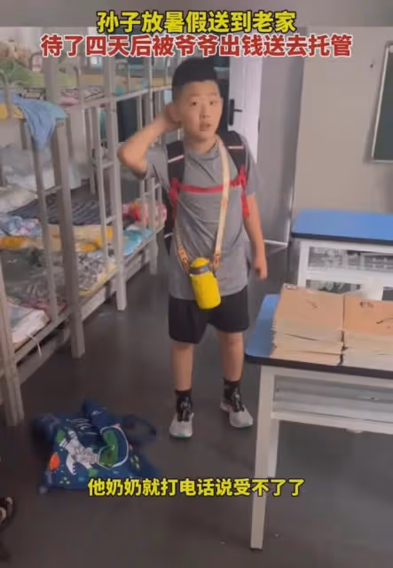 孫子放暑假送到老家，四天後被爺出錢送去託管：太吵，實在受不了