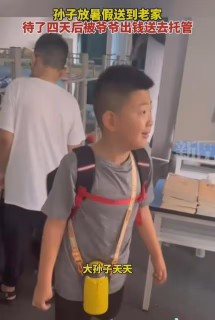 孫子放暑假送到老家，四天後被爺出錢送去託管：太吵，實在受不了