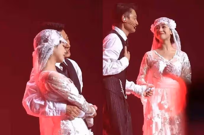 劉德華演唱會伴舞女孩太驚艷!她幸福表情不像演的