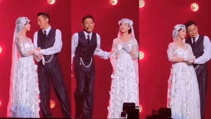 劉德華演唱會伴舞女孩太驚艷!她幸福表情不像演的