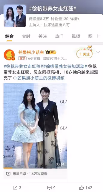 徐朵華麗轉身，紅毯亮相驚艷眾人，養女變公主引關注