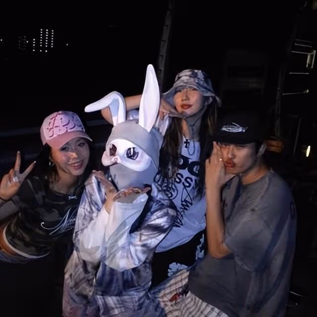擁有原地出道美貌,替NewJeans惠仁上台,讓人瘋狂的兔子舞者是她