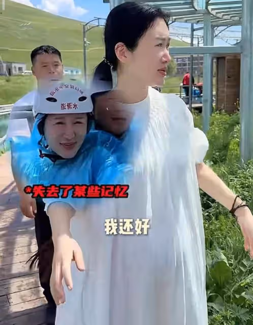 張紀中孕妻好大氣!挺大肚陪娃挑戰空中玻璃水滑道,自詡最強孕媽