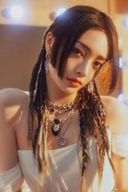 周潔瓊的女團身材真優越，「抹胸+皮褲」造型叛逆，一看就惹不起