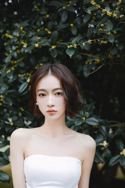 吳謹言瘦成了「皮包骨」，穿抹胸裙亮相秀巴掌腰，目測不足70斤