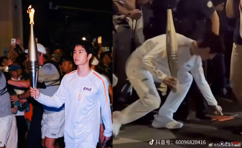 王一博奧運傳遞聖火!內地國旗掉落 他一舉動獲讚賞!