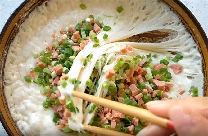 10分鐘快速早餐,半碗麵粉,一根蘿蔔,手不沾面,蓬鬆柔軟又美味