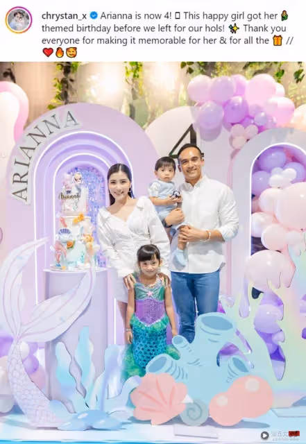 「馬來西亞最美千金」陳雪玲寵娃不手軟!4歲女兒生日爽收愛馬仕