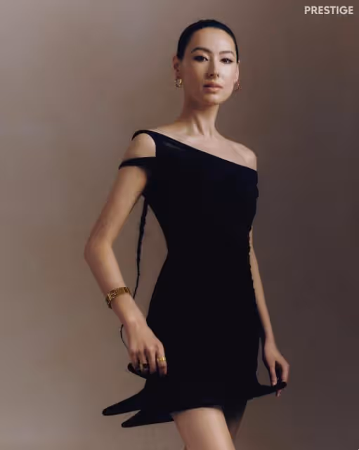 梁洛施再登封面！35歲穿抹胸仍有九頭身和高級臉，李澤楷為何不娶