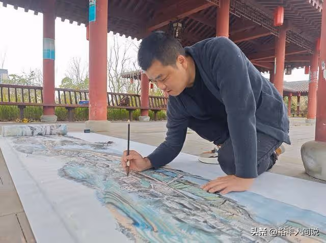 34歲網紅畫家翟雲川去世!曾登上央視,沒錢治療欲賣200米長畫