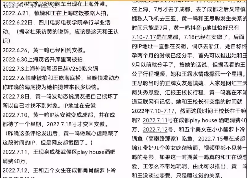大瓜!王思聰和黃一鳴並不是情侶關係,只是露水情緣?孩子是意外