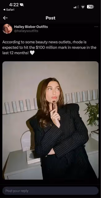 海莉美妝品牌Rhode成美國六月熱門,比伯可以安心當個煮夫了