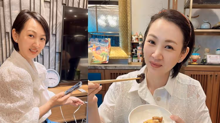 郁方吃大飯店自助餐出事了　躺上擔架送進急診室