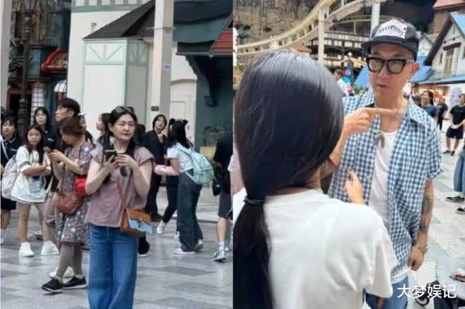 大S被目擊和具俊曄帶子女去韓國遊樂園,野生素顏照曝光!