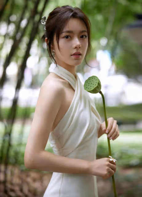 趙今麥掛脖白裙露出美背大長腿！膚白貌美性感撩人