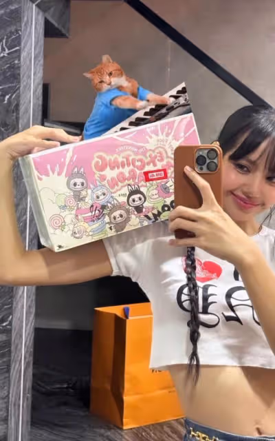 POP MART偶遇LISA一直在拆！媽媽曝光狂粉LISA收藏牆也太實名羨慕