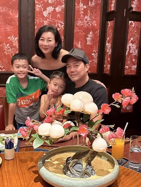 知名港星謝天華近況曝光!妻兒為其澳門慶生,一對子女皮膚黝黑