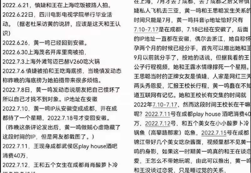 王思聰稱沒碰過黃一鳴:別說睡覺,排隊都輪不上她