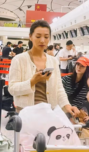 網友機場偶遇陳好,48歲本人依舊年輕漂亮,自然狀態引關注