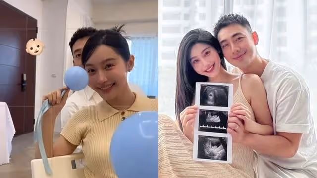 無名女神「小予」揭曉寶寶性別！　老公戳破氣球真實反應被拍