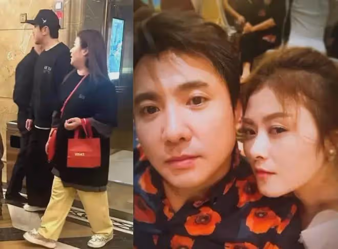 沈騰一家三口度假被偶遇,夫妻有說有笑,網友:王琦胖成賈玲