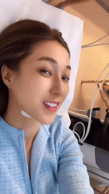 TVB前花旦鍾嘉欣直擊醫美全過程!稱為下巴抽脂,網民嫌濾鏡太重