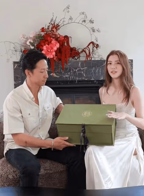 吳千語曬與施伯雄結婚伴手禮,展示昂貴禮品,鴿子蛋大的鑽戒吸睛