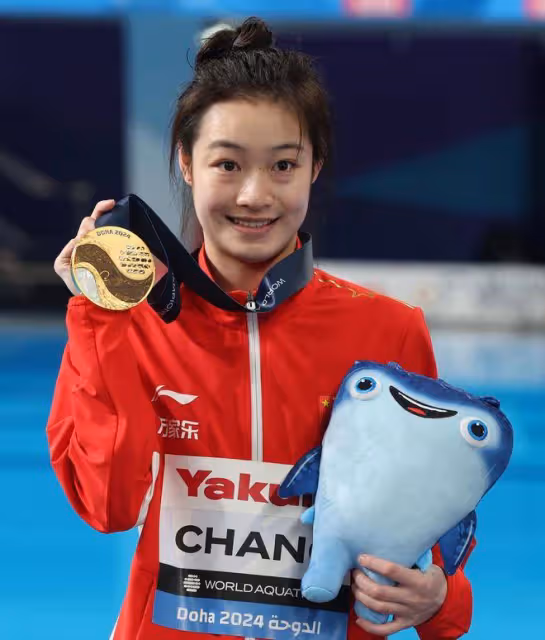 陳藝文/昌雅妮女雙3米板奪金！跳水總金牌榜：中國隊與美國隊48金並列第一