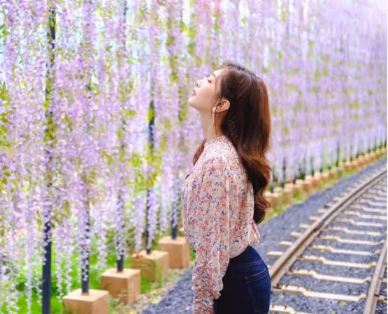 要不是撞衫齊恩世真沒get到江疏影的顏，同穿碎花裙，差距真大