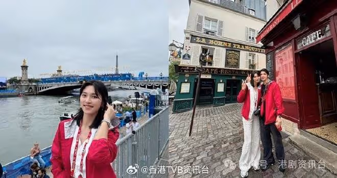 王丹妮羅孝勇蜜游巴黎看奧運!江旻憓奧運奪金網民大讚TVB主持