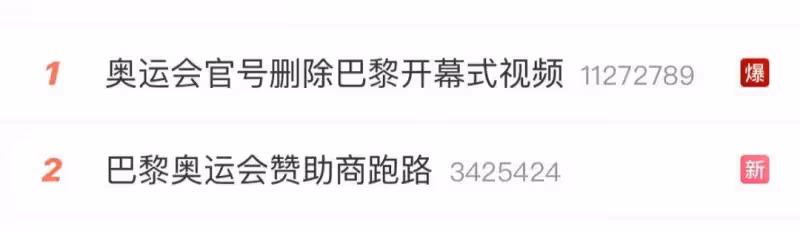 奧運會官號刪除巴黎開幕式視頻!巴黎奧運會贊助商跑路?