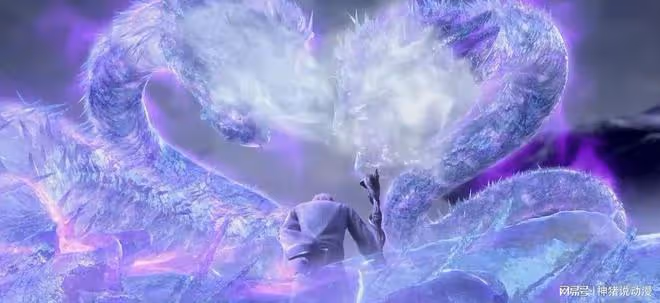 蕭炎新造型曝光,白髮藍眼,強勢擊殺天蛇,還生擒了一個大仇人