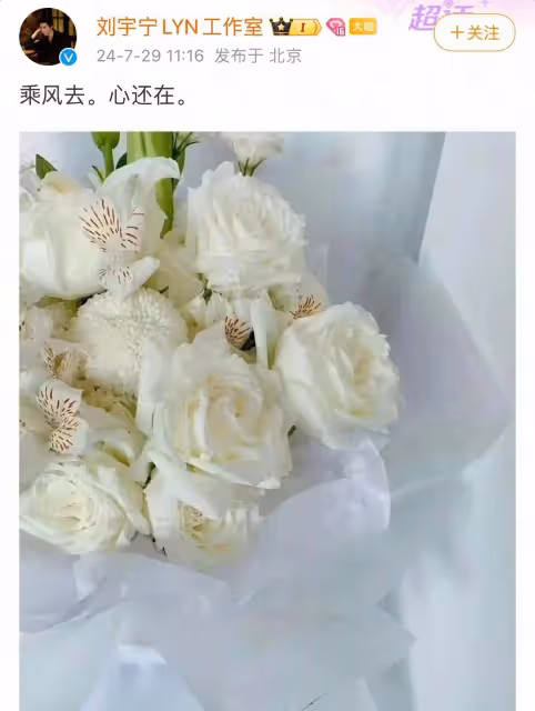 劉宇寧連續六年悼念去世粉絲:「乘風去,心還在」,這份堅持讓人淚目!