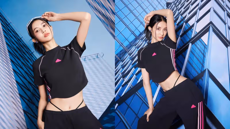 adidas用「黑粉」打造Y2K時尚　穿上擺拍姿勢隨便凹都很好看