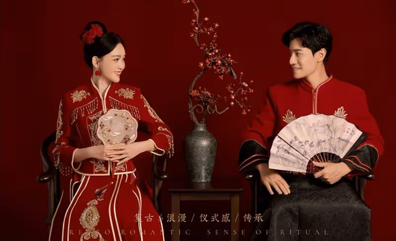 陳喬恩婚紗照曝光,與丈夫甜蜜互動,幸福感爆棚!