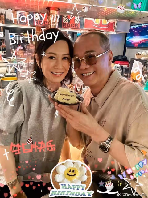 歐陽震華與妻子慶生!壽星暴瘦被質疑患病,簽約英皇將勇闖大熒幕