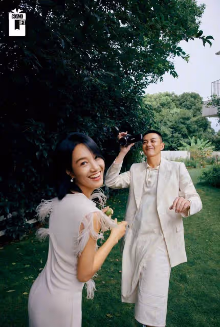 朱丹周一圍拍攝七夕大片!甜蜜互動,愛意滿滿,網友直呼太甜了!