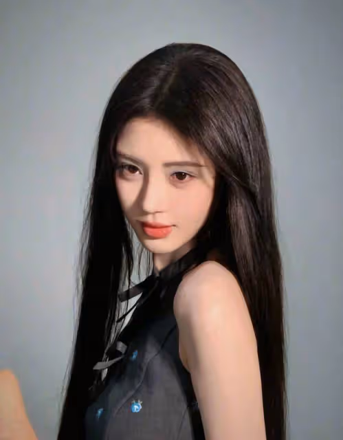 鞠婧禕藍色眼影清涼魅惑,灰色掛脖裙盡顯曲線:這造型,絕了!