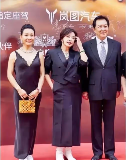 62歲陳沖與70歲劉曉慶合影!一個自然老真優雅,一個塑料臉好減齡