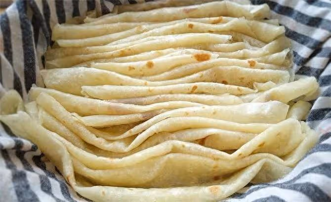 40秒出鍋快速做餅方法,烙制不用一滴油,柔軟勁道,個個鼓起大泡